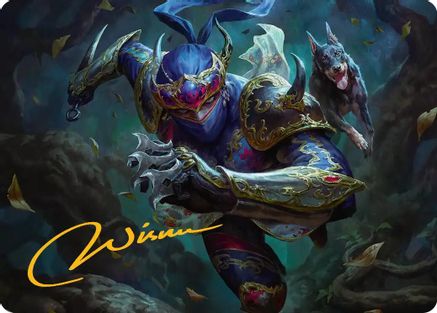 Shadow, Mysterious Assassin Art Card (Gold-Stamped Signature) (AAFIN-026) - Art Series: FINAL FANTASY