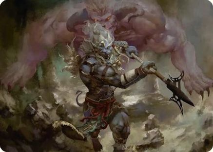 Kimahri, Valiant Guardian Art Card (AAFIN-029) - Art Series: FINAL FANTASY