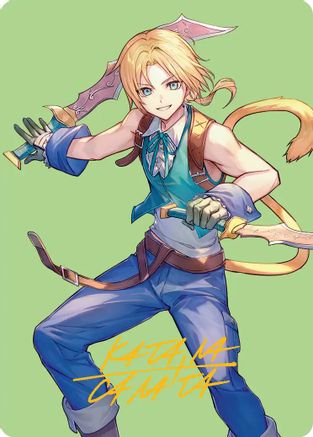 Zidane, Tantalus Thief Art Card (Gold-Stamped Signature) (AAFIN-049) - Art Series: FINAL FANTASY