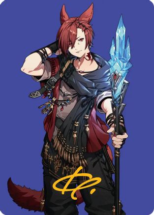 G'raha Tia, Scion Reborn Art Card (51) (Gold-Stamped Signature) (AAFIN-051) - Art Series: FINAL FANTASY