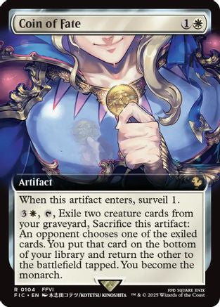 Coin of Fate (Extended Art) (FIC-104)  Foil - Commander: FINAL FANTASY