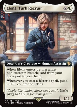 Elena, Turk Recruit (Extended Art) (FIC-133)  - Commander: FINAL FANTASY
