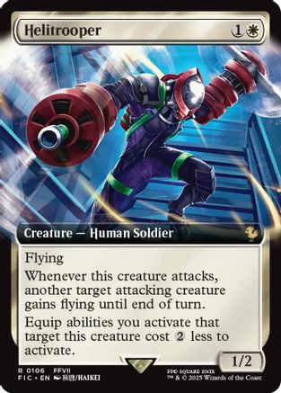 Helitrooper (Extended Art) (FIC-106)  Foil - Commander: FINAL FANTASY