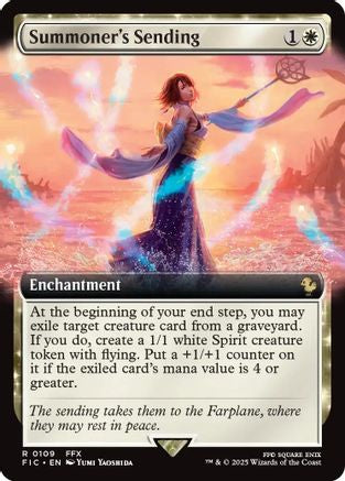 Summoner's Sending (Extended Art) (FIC-109)  Foil - Commander: FINAL FANTASY