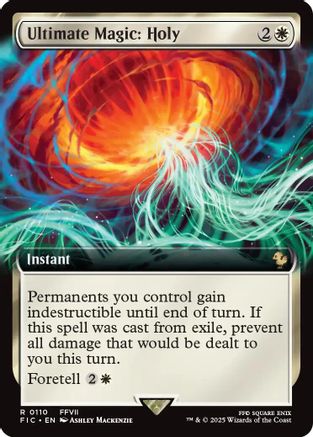 Ultimate Magic: Holy (Extended Art) (FIC-110)  - Commander: FINAL FANTASY