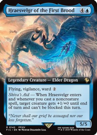 Hraesvelgr of the First Brood (Extended Art) (FIC-142)  Foil - Commander: FINAL FANTASY