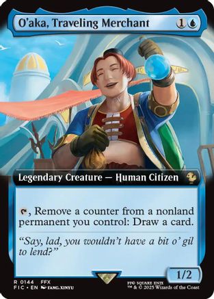 O'aka, Traveling Merchant (Extended Art) (FIC-144)  - Commander: FINAL FANTASY