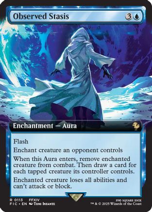 Observed Stasis (Extended Art) (FIC-113)  Foil - Commander: FINAL FANTASY
