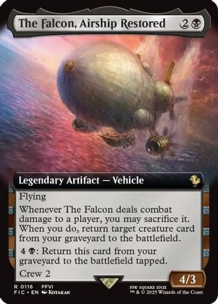 The Falcon, Airship Restored (Extended Art) (FIC-116)  Foil - Commander: FINAL FANTASY