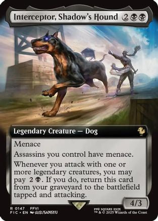Interceptor, Shadow's Hound (Extended Art) (FIC-147)  - Commander: FINAL FANTASY