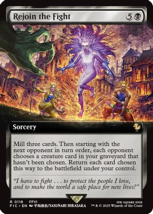 Rejoin the Fight (Extended Art) (FIC-118)  Foil - Commander: FINAL FANTASY