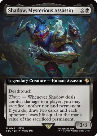 Shadow, Mysterious Assassin (Extended Art) (FIC-148)  - Commander: FINAL FANTASY
