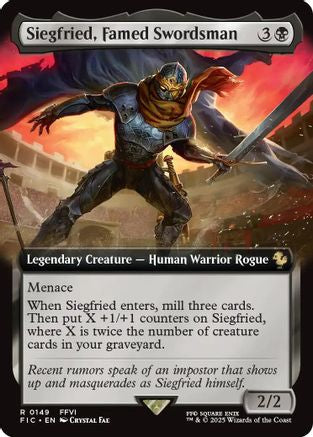 Siegfried, Famed Swordsman (Extended Art) (FIC-149)  - Commander: FINAL FANTASY