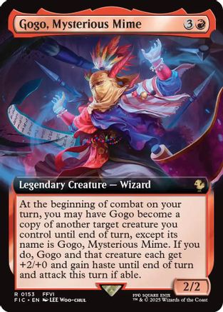 Gogo, Mysterious Mime (Extended Art) (FIC-153)  Foil - Commander: FINAL FANTASY