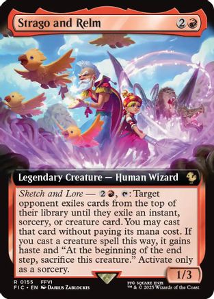 Strago and Relm (Extended Art) (FIC-155)  Foil - Commander: FINAL FANTASY