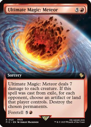 Ultimate Magic: Meteor (Extended Art) (FIC-121)  Foil - Commander: FINAL FANTASY