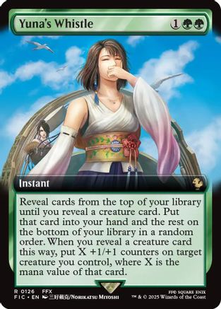 Yuna's Whistle (Extended Art) (FIC-126) - Commander: FINAL FANTASY Foil
