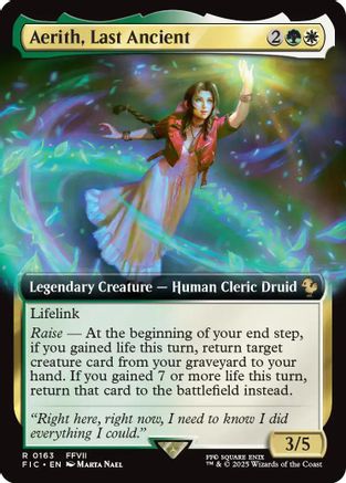 Aerith, Last Ancient (Extended Art) (FIC-163)  - Commander: FINAL FANTASY