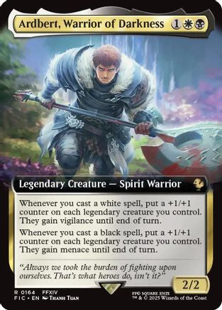 Ardbert, Warrior of Darkness (Extended Art) (FIC-164)  - Commander: FINAL FANTASY