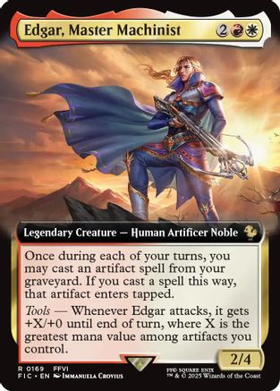 Edgar, Master Machinist (Extended Art) (FIC-169)  Foil - Commander: FINAL FANTASY