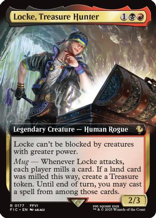 Locke, Treasure Hunter (Extended Art) (FIC-177)  - Commander: FINAL FANTASY