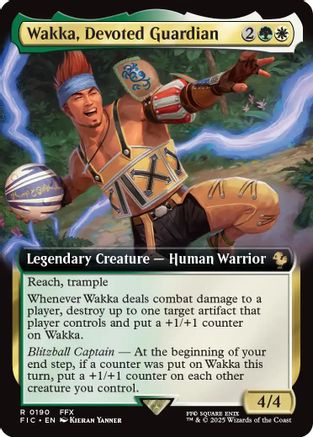 Wakka, Devoted Guardian (Extended Art) (FIC-190)  - Commander: FINAL FANTASY