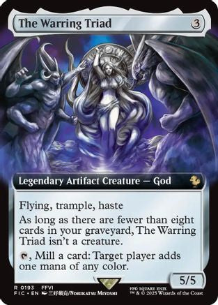 The Warring Triad (Extended Art) (FIC-193) - Commander: FINAL FANTASY Foil