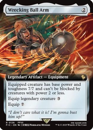 Wrecking Ball Arm (Extended Art) (FIC-128)  Foil - Commander: FINAL FANTASY