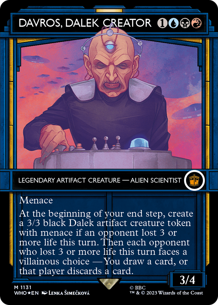 Davros, Dalek Creator (Showcase) (Surge Foil) (WHO-1131)  Foil - Doctor Who: (Showcase) (Borderless)
