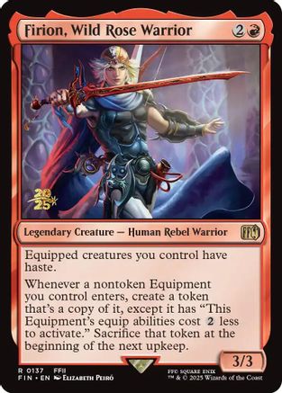 Firion, Wild Rose Warrior (PRE-137) - Prerelease Cards Foil