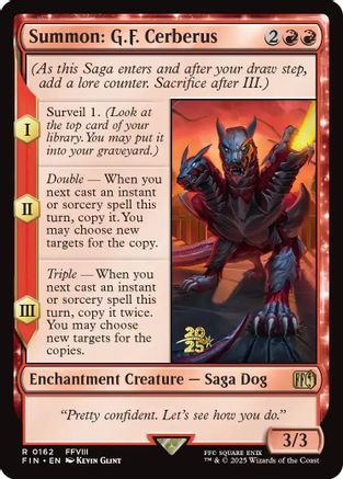 Summon: G.F. Cerberus (PRE-162) - Prerelease Cards Foil