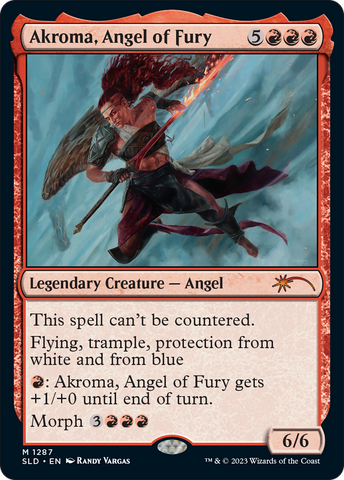 Akroma, Angel of Fury (SLD-1287)  Foil - Secret Lair Drop