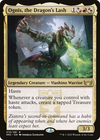 Ognis, the Dragon's Lash (SNC-210)  Foil - Streets of New Capenna