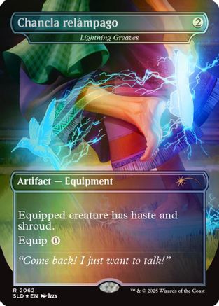 Chancla relámpago - Lightning Greaves (Rainbow Foil) (SLD-2062)  Foil - Secret Lair Drop Series
