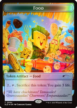 Food Token (2064) (Rainbow Foil) (SLD-2064)  Foil - Secret Lair Drop Series
