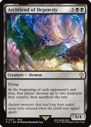 Archfiend of Depravity (Surge Foil) (FIC-273)  Foil - Commander: FINAL FANTASY