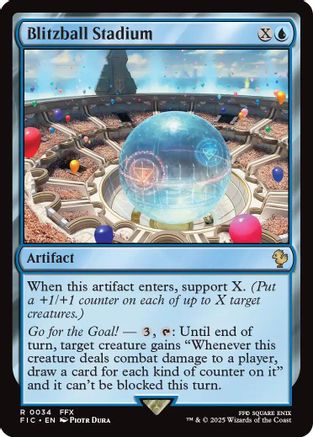 Blitzball Stadium (Surge Foil) (FIC-034)  Foil - Commander: FINAL FANTASY