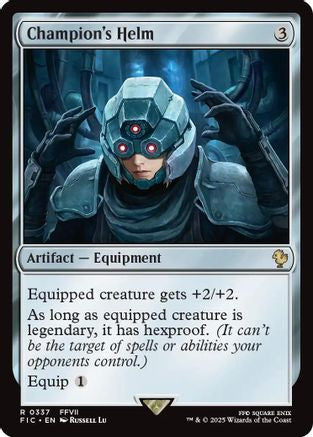 Champion's Helm (Surge Foil) (FIC-337)  Foil - Commander: FINAL FANTASY