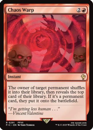 Chaos Warp (Surge Foil) (FIC-291)  Foil - Commander: FINAL FANTASY