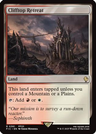 Clifftop Retreat (Surge Foil) (FIC-381)  Foil - Commander: FINAL FANTASY
