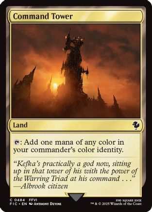 Command Tower (0484) (Surge Foil) (FIC-484)  Foil - Commander: FINAL FANTASY