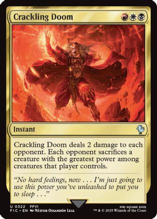 Crackling Doom (Surge Foil) (FIC-322)  Foil - Commander: FINAL FANTASY