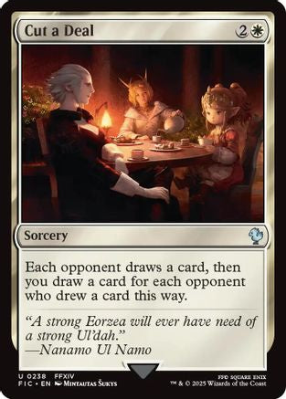 Cut a Deal (Surge Foil) (FIC-238) - Commander: FINAL FANTASY Foil