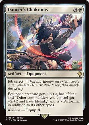 Dancer's Chakrams (Surge Foil) (FIC-017)  Foil - Commander: FINAL FANTASY
