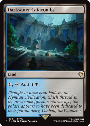 Darkwater Catacombs (Surge Foil) (FIC-384)  Foil - Commander: FINAL FANTASY