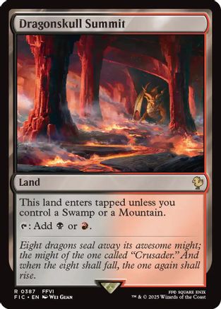 Dragonskull Summit (Surge Foil) (FIC-387) - Commander: FINAL FANTASY Foil