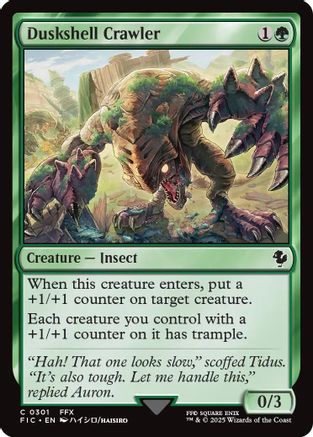 Duskshell Crawler (Surge Foil) (FIC-301) - Commander: FINAL FANTASY Foil
