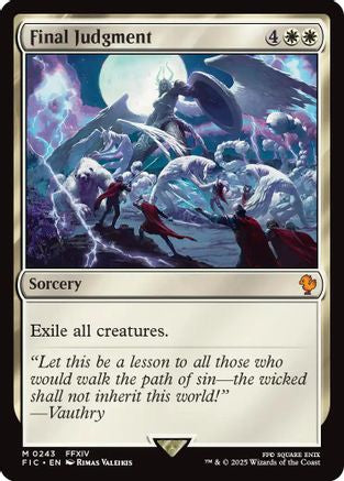 Final Judgment (Surge Foil) (FIC-243)  Foil - Commander: FINAL FANTASY