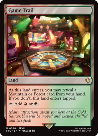 Game Trail (Surge Foil) (FIC-398)  Foil - Commander: FINAL FANTASY
