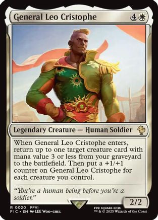 General Leo Cristophe (Surge Foil) (FIC-020) - Commander: FINAL FANTASY Foil